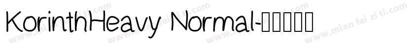 KorinthHeavy Normal字体转换